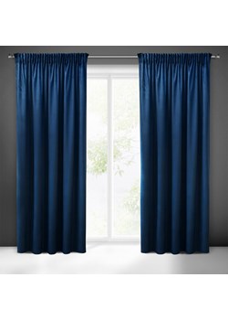 ZASŁONA GOTOWA SIBEL NA TAŚMIE 140 X 270 CM GRANATOWY ze sklepu lenaodniemowlakadoszkolniaka.pl w kategorii Zasłony - zdjęcie 187469125