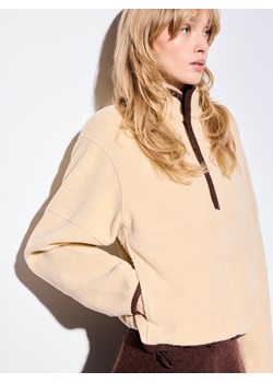Mohito - Bluza polarowa - beżowy ze sklepu Mohito w kategorii Bluzy damskie - zdjęcie 187470285