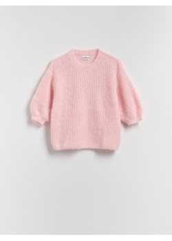 Reserved - Sweter z wełną - pastelowy róż ze sklepu Reserved w kategorii Swetry damskie - zdjęcie 187470417