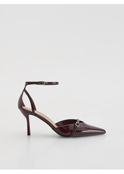 Reserved - Czółenka z paskami - bordowy ze sklepu Reserved w kategorii Czółenka - zdjęcie 187470549