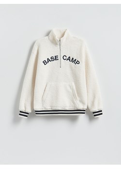 Reserved - Polarowa bluza ze stójką - granatowy ze sklepu Reserved w kategorii Bluzy męskie - zdjęcie 187470639