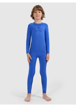 Chłopięca bielizna termoaktywna komplet 4F 4FJRAW25USEAM265 - niebieska ze sklepu Sportstylestory.com w kategorii Bielizna termoaktywna - zdjęcie 187470998