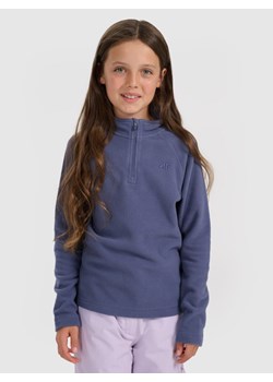 Dziewczęca bielizna polarowa (góra) 4F 4FJRAW25UFLEF070 - granatowa ze sklepu Sportstylestory.com w kategorii Bielizna termoaktywna - zdjęcie 187471057