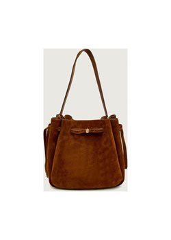 TORY BURCH Torebka na ramię Romy | zamsz ze sklepu Gomez Fashion Store w kategorii Listonoszki - zdjęcie 187471079