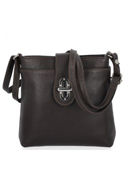 Elegancka Torebka Skórzana Włoska Listonoszka 201 Czekoladowa ze sklepu PaniTorbalska w kategorii Listonoszki - zdjęcie 187472245