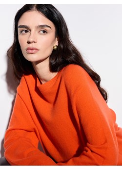 Mohito - Wełniany pomarańczowy sweter - pomarańczowy ze sklepu Mohito w kategorii Swetry damskie - zdjęcie 187472336