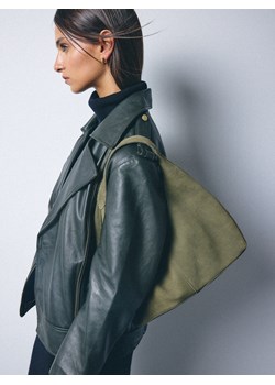 Mohito - Zamszowa torebka - oliwkowy ze sklepu Mohito w kategorii Torby Shopper bag - zdjęcie 187472468