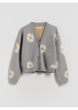 Reserved - Kardigan w kwiaty - wielobarwny ze sklepu Reserved w kategorii Swetry dziewczęce - zdjęcie 187472605