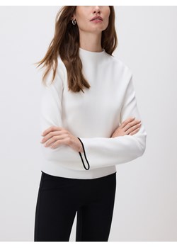 Reserved - Sweter z kontrastową lamówką - złamana biel ze sklepu Reserved w kategorii Swetry damskie - zdjęcie 187472608