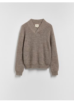 Reserved - Sweter z wełną - beżowy ze sklepu Reserved w kategorii Swetry męskie - zdjęcie 187472678