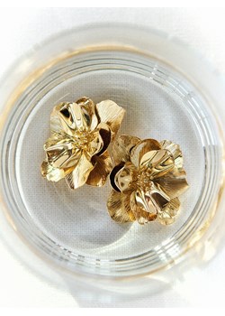 Reserved - Kolczyki w kształcie kwiatów - złoty ze sklepu Reserved w kategorii Kolczyki - zdjęcie 187472716