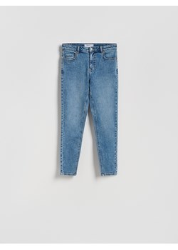 Reserved - Jeansy slim fit mid rise - niebieski ze sklepu Reserved w kategorii Jeansy damskie - zdjęcie 187472759