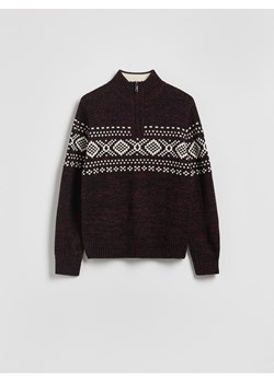 Reserved - Sweter z golfem - bordowy ze sklepu Reserved w kategorii Swetry męskie - zdjęcie 187472868