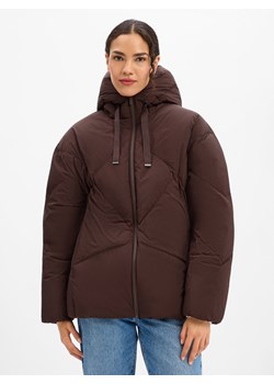 Someday Damska kurtka puchowa - Vortea Kobiety Sztuczne włókno czekoladowy jednolity ze sklepu vangraaf w kategorii Kurtki damskie - zdjęcie 187472949