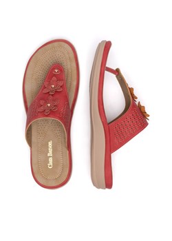 Klapki Clara Barson WYL0510-26 Czerwony ze sklepu eobuwie.pl w kategorii Klapki damskie - zdjęcie 187473348