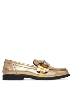 Loafersy Eva Minge AMARYLLIS-V1792B-315 Złoty ze sklepu eobuwie.pl w kategorii Lordsy damskie - zdjęcie 187473349
