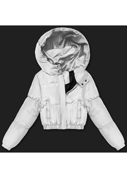 Krótka kurtka zimowa puffer J Style jasny szary (5M3260-92) ze sklepu goodlookin.pl w kategorii Kurtki damskie - zdjęcie 187473847