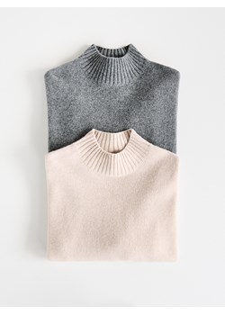 Reserved - Wełniany sweter - beżowy ze sklepu Reserved w kategorii Swetry damskie - zdjęcie 187473966