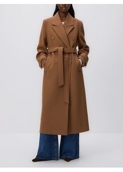 Reserved - Płaszcz z wełną - beżowy ze sklepu Reserved w kategorii Płaszcze damskie - zdjęcie 187474257