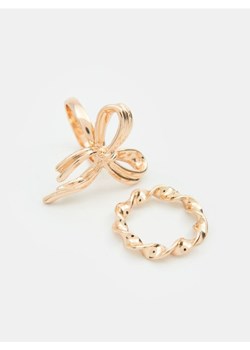 Sinsay - Pierścionki 2 pack - złoty ze sklepu Sinsay w kategorii Pierścionki - zdjęcie 187474945