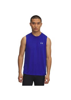 Męski top do biegania Under Armour UA Trail Run Launch Tank - niebieski ze sklepu Sportstylestory.com w kategorii T-shirty męskie - zdjęcie 187475165