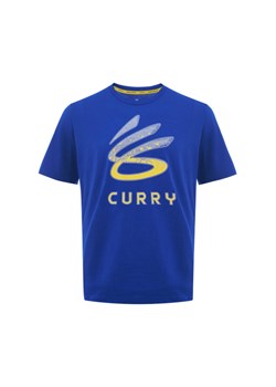 Męska koszulka do koszykówki Under Armour Curry Logo Trend - niebieska ze sklepu Sportstylestory.com w kategorii T-shirty męskie - zdjęcie 187475328