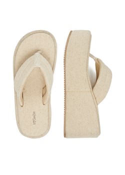 Japonki DeeZee CT0718-1 Beżowy ze sklepu eobuwie.pl w kategorii Klapki damskie - zdjęcie 187475626