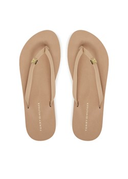 Japonki Tommy Hilfiger Elevated Chic Beach Sandal FW0FW08523 Beżowy ze sklepu eobuwie.pl w kategorii Klapki damskie - zdjęcie 187475728