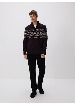 Reserved - Sweter z golfem - bordowy ze sklepu Reserved w kategorii Swetry męskie - zdjęcie 187476399