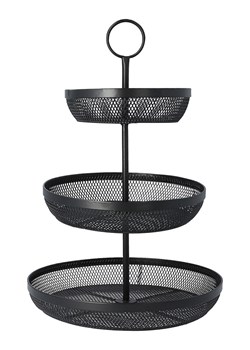 Homla Etażerka &quot;Grido&quot; w kolorze czarnym - wys. 42 x Ø 32 cm ze sklepu Limango Polska w kategorii Misy i tace dekoracyjne - zdjęcie 187476705