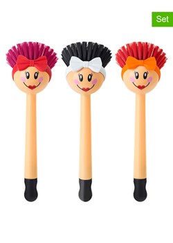 Vigar Szczotki (3 szt.) &quot;Dolls&quot; ze wzorem do zmywania - wys. 23,5 cm ze sklepu Limango Polska w kategorii Akcesoria kuchenne - zdjęcie 187476759