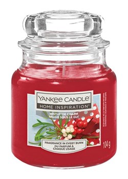 Yankee Candle Home Inspiration Świeca zapachowa &quot;Mistletoe Charm&apos;&apos; - 104 g ze sklepu Limango Polska w kategorii Świece i dyfuzory - zdjęcie 187476785