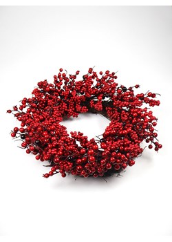 AM Design Wianek dekoracyjny &quot;Jagody&quot; w kolorze czerwonym - Ø 55 cm ze sklepu Limango Polska w kategorii Doniczki i osłonki - zdjęcie 187476955