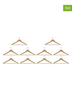 Alpina Wieszaki (10 szt.) w kolorze jasnobrązowym - 44 x 23 cm ze sklepu Limango Polska w kategorii Szafy - zdjęcie 187477006