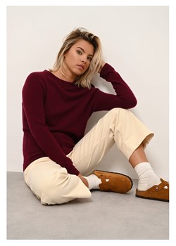Just Cashmere Kaszmirowy sweter &quot;Jane&quot; w kolorze ciemnoczerwonym ze sklepu Limango Polska w kategorii Swetry damskie - zdjęcie 187477796