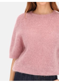 Sweter z miękkiej dzianiny z moherem różowy L'AF Sorella ze sklepu Eye For Fashion w kategorii Swetry damskie - zdjęcie 187478186