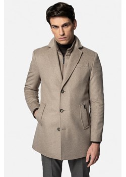 PŁASZCZ VINCO BEŻOWY ze sklepu Recman w kategorii Płaszcze męskie - zdjęcie 187478258