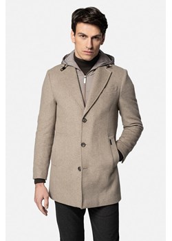 PŁASZCZ HOMANT BEŻOWY ze sklepu Recman w kategorii Płaszcze męskie - zdjęcie 187478268