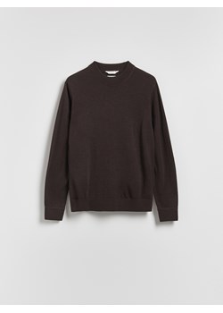 Reserved - Sweter z wełny merino - ciemnobrązowy ze sklepu Reserved w kategorii Swetry męskie - zdjęcie 187478807