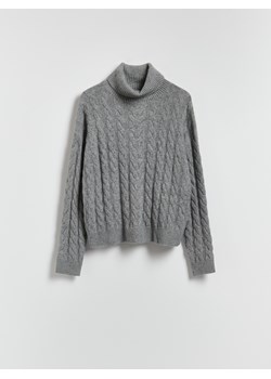 Reserved - Golf z ozdobnym splotem - szary ze sklepu Reserved w kategorii Swetry damskie - zdjęcie 187478875