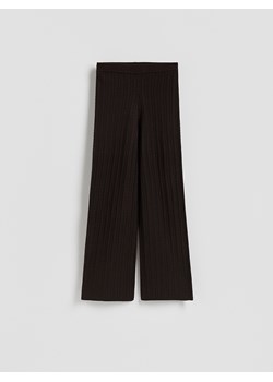 Reserved - LADIES` TROUSERS - brązowy ze sklepu Reserved w kategorii Spodnie damskie - zdjęcie 187478886