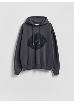 Reserved - Bluza z nadrukiem - ciemnoszary ze sklepu Reserved w kategorii Bluzy damskie - zdjęcie 187478936