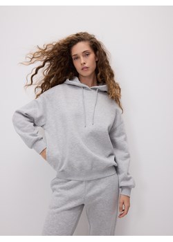 Reserved - Gładka bluza z bawełną - jasnoszary ze sklepu Reserved w kategorii Bluzy damskie - zdjęcie 187478939
