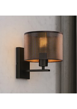 Czarny kinkiet ścienny do sypialni ELVORA AŻUR z designerskim kloszem ze sklepu Lysne w kategorii Lampy ścienne - zdjęcie 187479126
