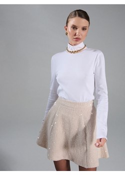 Sinsay - Bluzka z długim rękawem - biały ze sklepu Sinsay w kategorii Bluzki damskie - zdjęcie 187479298