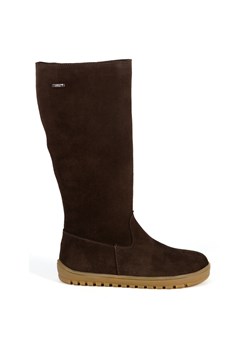 Buty damskie barefoot skórzane kozaki Olivier Hazel brązowy welur ze sklepu butyolivier w kategorii Botki - zdjęcie 187479348