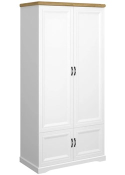 Szafa klasyczna z drążkiem biały + dąb harbor R4-A03 ze sklepu Edinos.pl w kategorii Szafy - zdjęcie 187480337