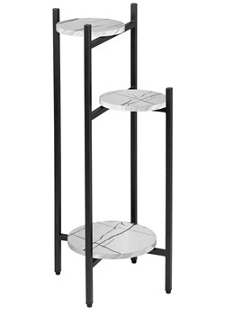 Biały marmurowy stojak na kwiaty T0-S58 ze sklepu Edinos.pl w kategorii Doniczki i osłonki - zdjęcie 187480368