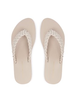 Tommy Hilfiger Japonki Th Wedge Cornrow Beach Sandal FW0FW09037 Écru ze sklepu MODIVO w kategorii Klapki damskie - zdjęcie 187481265