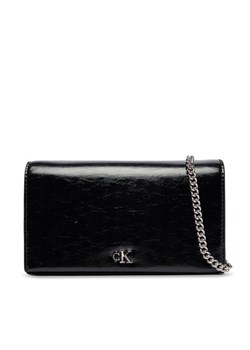 Calvin Klein Torebka Ck Metallic Wallet On Chain LV04F3320G Czarny ze sklepu MODIVO w kategorii Kopertówki - zdjęcie 187481315